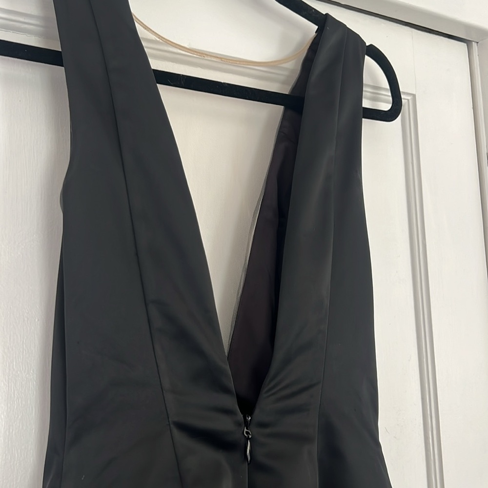 ☀️ Bebe Black Mesh Front Mini Dress (read description) - Picture 9 of 10